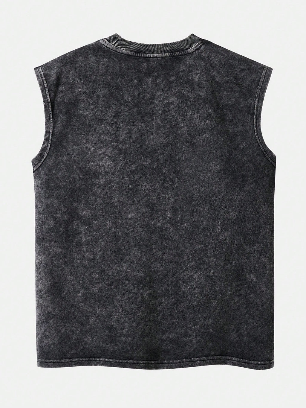 Kafoon -  Unisex´s casual black sleeveless tank top with Brazil lettering pattern and destroyed effect.