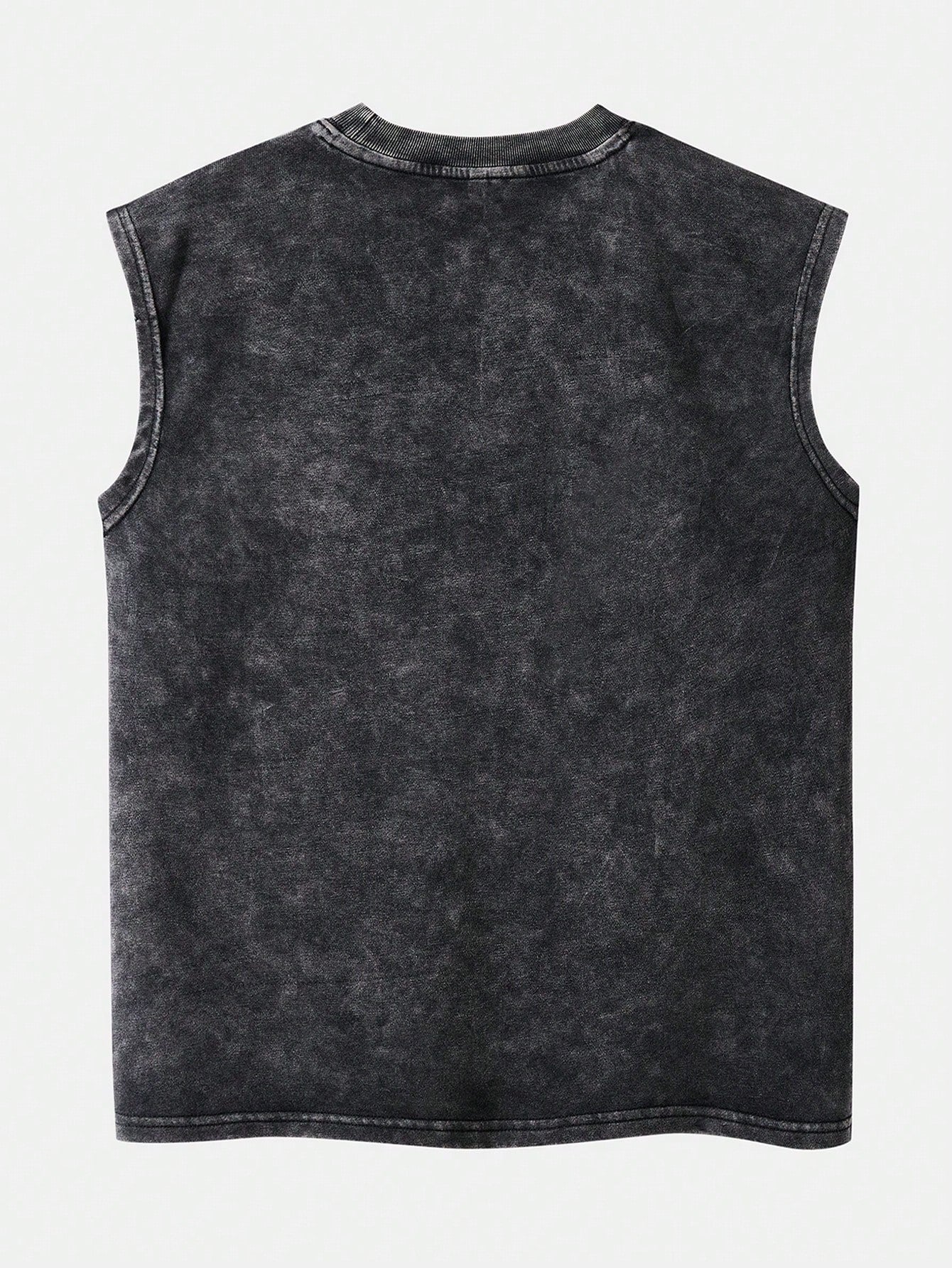 Kafoon -  Unisex´s casual black sleeveless tank top with Brazil lettering pattern and destroyed effect.