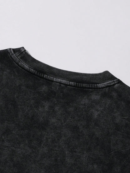 Kafoon -  Unisex´s casual black sleeveless tank top with Brazil lettering pattern and destroyed effect.